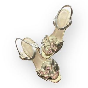 Etienne Aigner Women’s “Ella” gold sandals